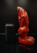 Custom LYCAN Large Wolf Dildo w/ Knot in Platinum Silicone