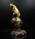 Custom Lion Animal Knot Dildo in Platinum Silicone