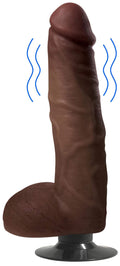 9 Inch Dark Jock | Realistic Vibrating Dildo with Balls