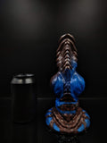 Custom FAT Skyfire Dragon Dildo w/ Knot in Platinum Silicone