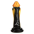 Golden Mamba 9 Inch Silicone Snake Dildo w/ Suction Cup