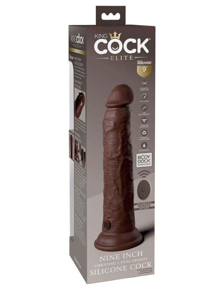 9 Inch King Cock | Realistic Vibrating Dildo - Huge Vibrating Dildo - Vibrating Dildo - The Dildo Hub