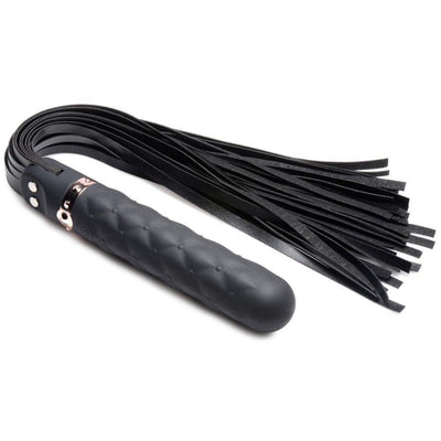 9X Vibrating Silicone Dildo Flogger - The Dildo Hub