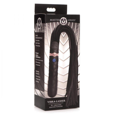 9X Vibrating Silicone Dildo Flogger - The Dildo Hub