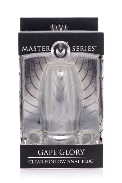 Gape Glory Clear Hollow Anal Plug MasterSeries from Master Series