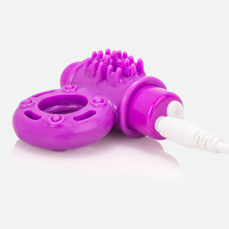 Charged™ O Wow® Rechargeable Vibe Cock Ring - Purple | Sensuelle  from Sensuelle