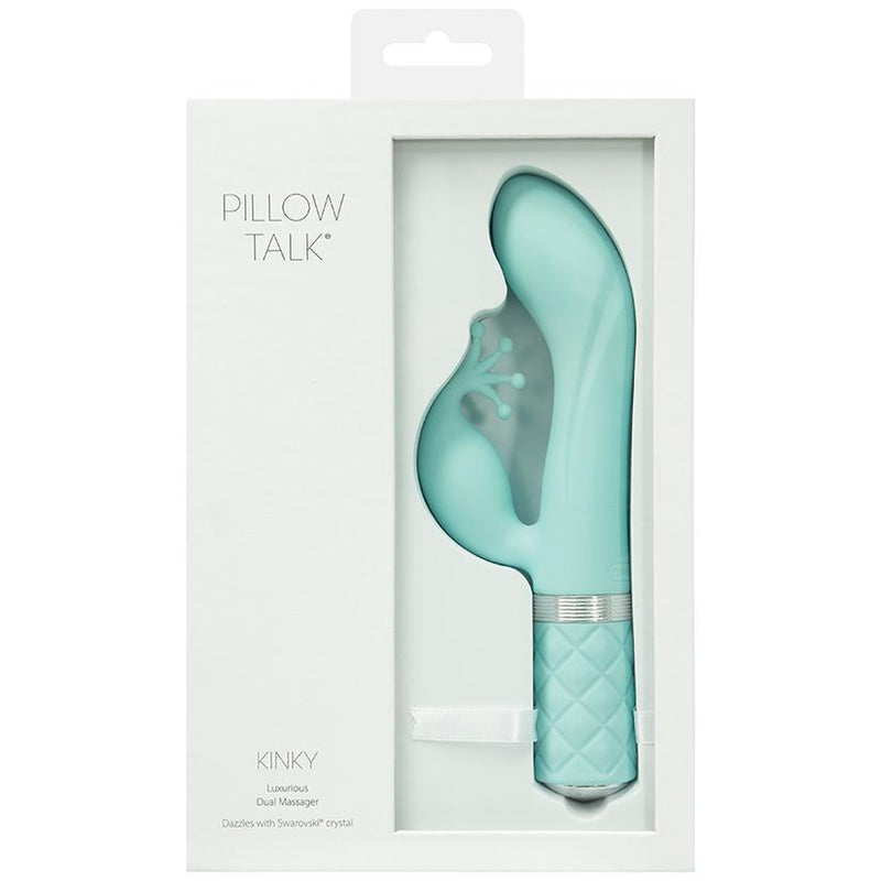 Kinky Teal Luxurious Vibrator | Pillow Talk Sex Toys from thedildohub.com