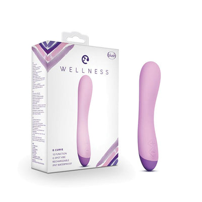 Wellness G Curve-Purple 8" Sex Toys from thedildohub.com