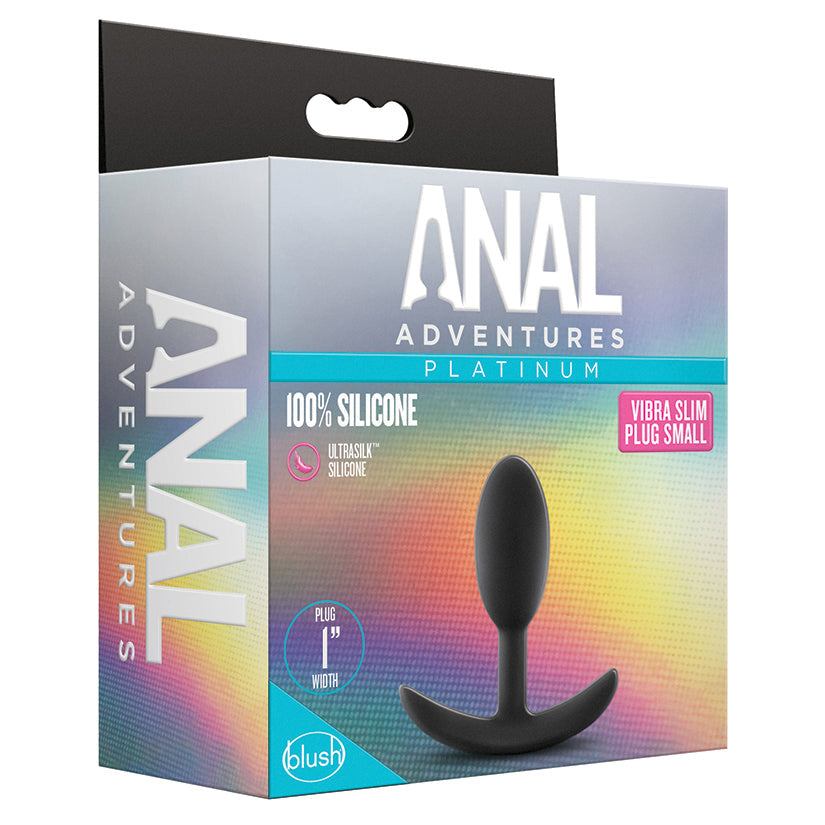Anal Adventures Platinum Vibra Slim Plug Small