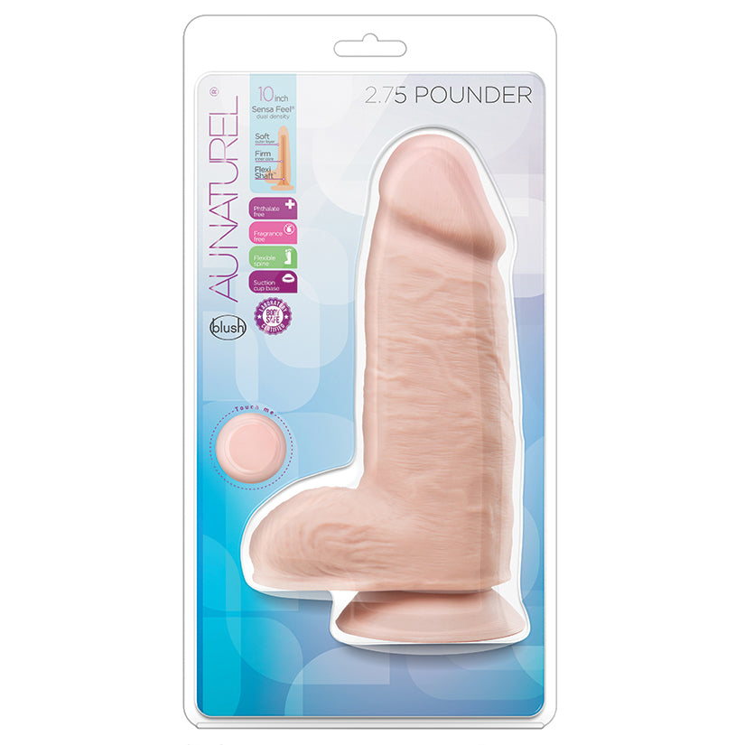 Au Naturel 2.75 Pounder 10 Inch Dual Density Dildo