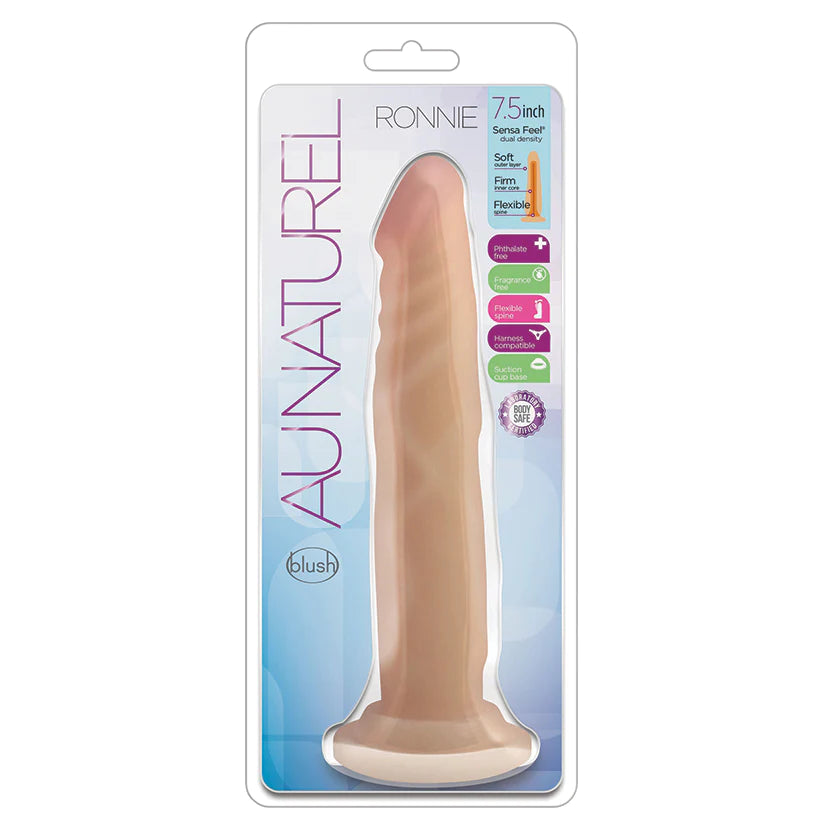 Au Naturel Ronnie Dual Density Dildo with Suction Cup