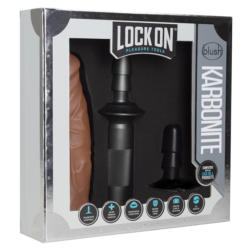 Lock On Karbonite Handle Kit with Realistic Dildo