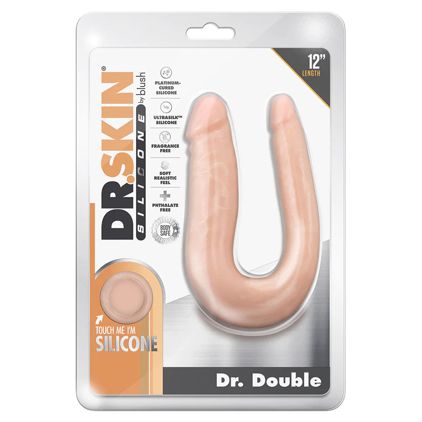 Dr. Skin Silicone Dr. Double Dong 12 Inch U-Shaped Double Dildo