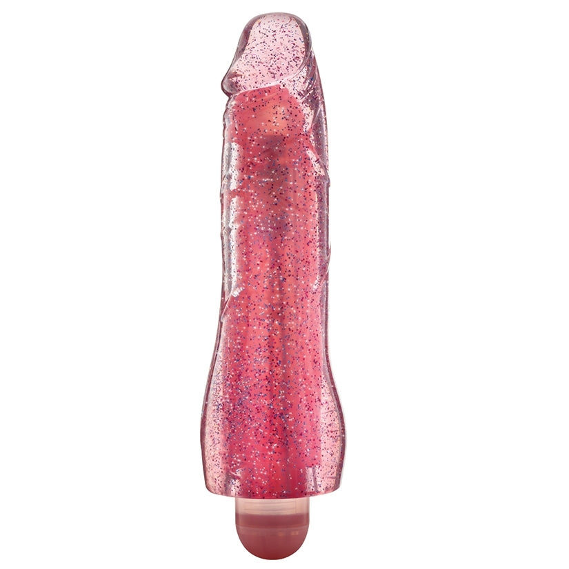 Glow Dicks Molly Glitter Light-Up Realistic Vibrator