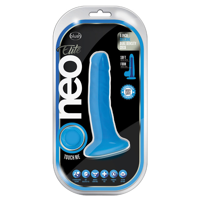 Neo Elite 6 Inch Silicone Dual Density Cock