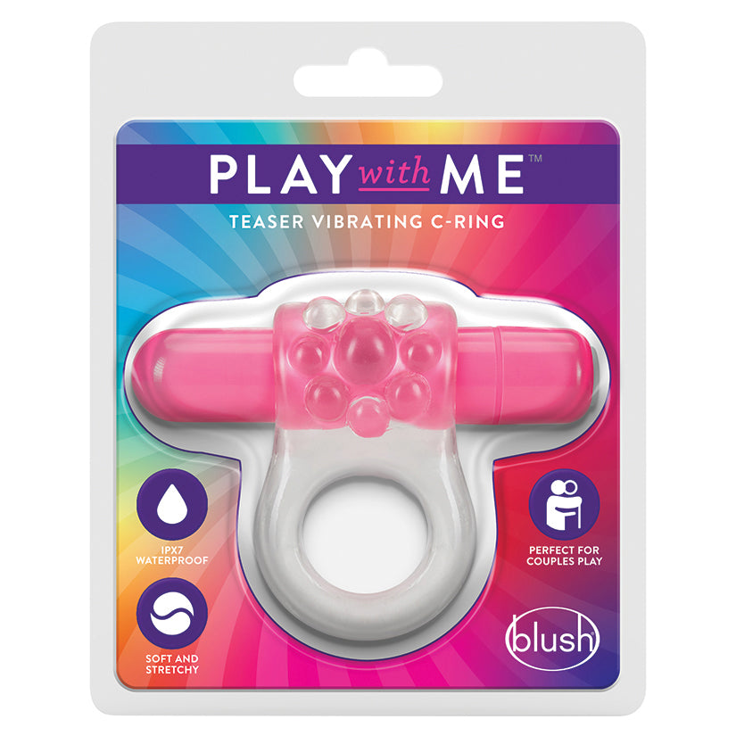 Play With Me Teaser Vibrating C-Ring, Pink