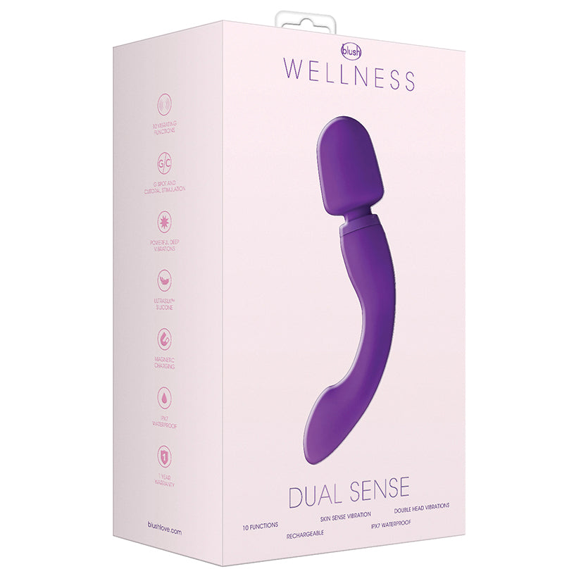 Wellness Dual Sense Dual-Ended Silicone Wand Vibrator