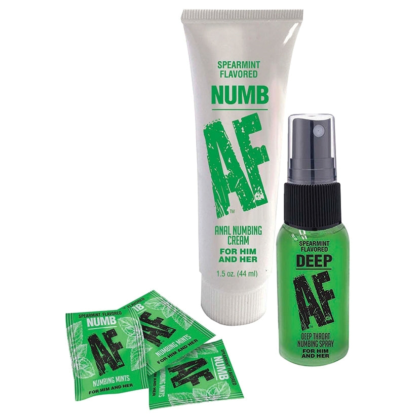 Numb AF Kit Gel Spray And Mints  from Little Genie