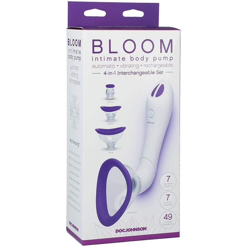 Bloom Rechargeable Intimate Body Pump-Purple  from Doc Johnson