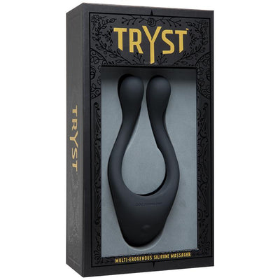 Tryst Multi Erogenous Zone Massager - Black  from thedildohub.com