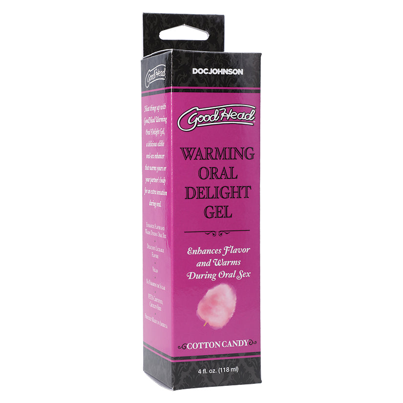 GoodHead Warming Head Oral Delight Gel, Cotton Candy