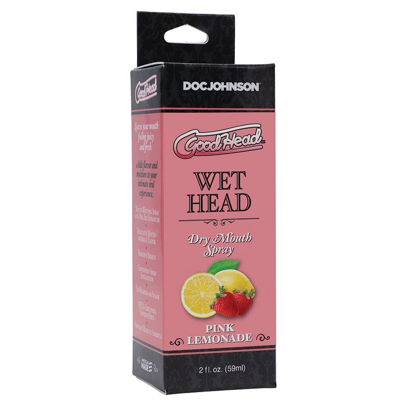GoodHead Wet Head Dry Mouth Spray, Pink Lemonade