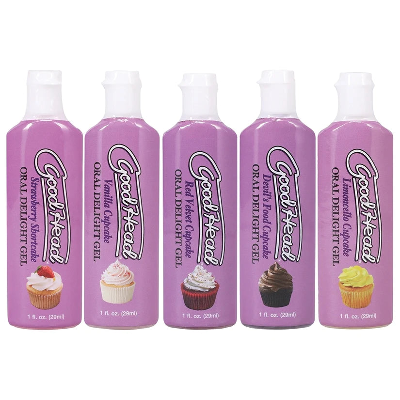 GoodHead Oral Delight Gel Cupcakes 5-Pack 1 oz Bottles