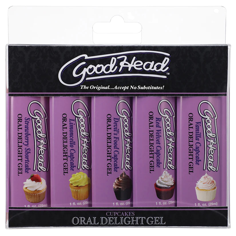 GoodHead Oral Delight Gel Cupcakes 5-Pack 1 oz Bottles