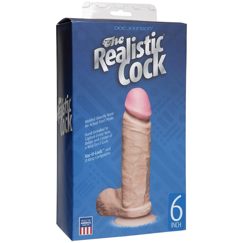 The Realistic Cocks 6 Inch - White  from thedildohub.com