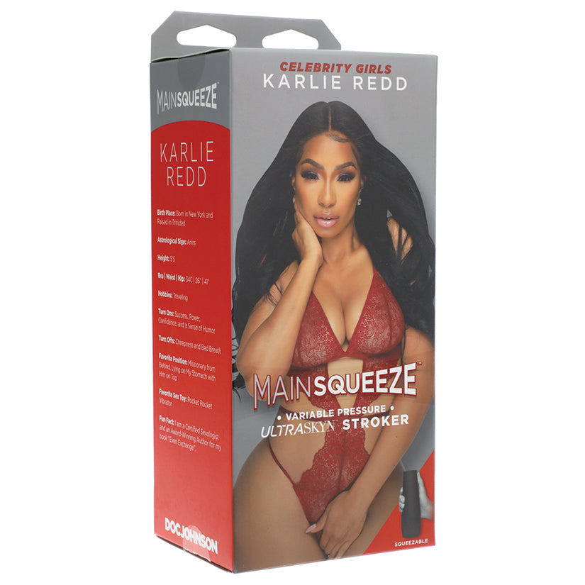 Main Squeeze Karlie Redd Stroker Pussy-Caramel  from Doc Johnson