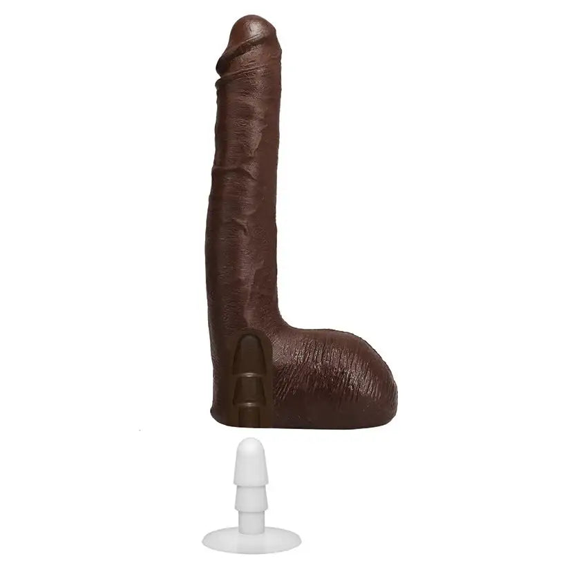 Signature Cocks Ultraskyn Ricky Johnson-Chocolate 10"  from Doc Johnson