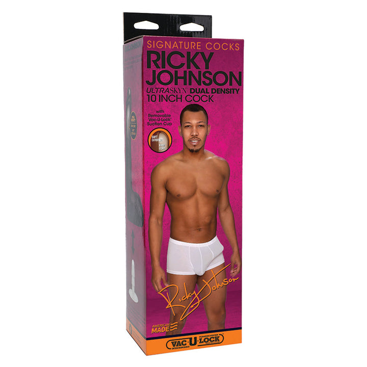 Signature Cocks Ultraskyn Ricky Johnson-Chocolate 10"  from Doc Johnson