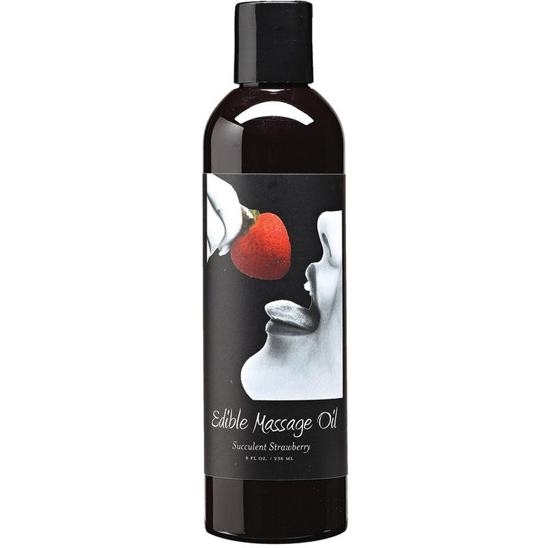 Earthly Body Strawberry Edible Massage Oil 8 Oz  from Earthly Body