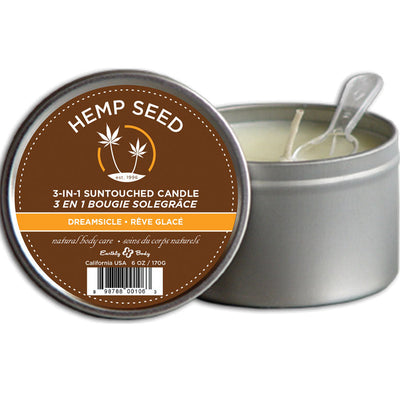 Dreamsicle Suntouched Candle With Hemp 6 Oz  from Earthly Body