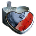 Earthly Body Edible Heart Candle - Watermelon - 4 Oz