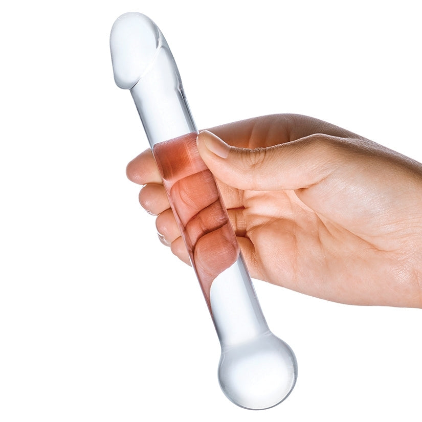 Glas 7" Realistic Head Glass Dildo  from Electric Eel