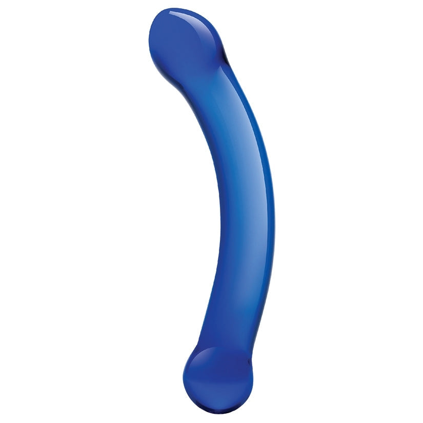 Glas 6" Curved G-spot Dildo-Blue  from Electric Novelties