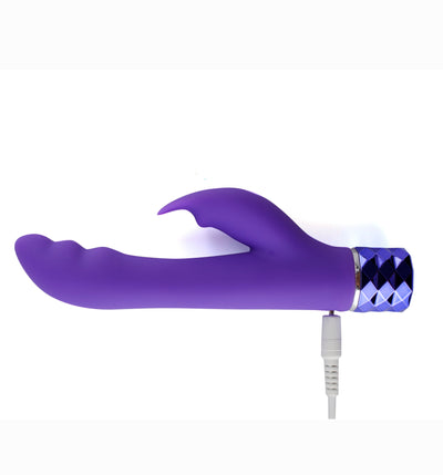 Maia Hailey Crystal Gems G-Spot Vibrator Purple  from thedildohub.com