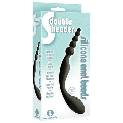 The 9's S-Double Header Double Ended Silicone Anal Beads  from thedildohub.com