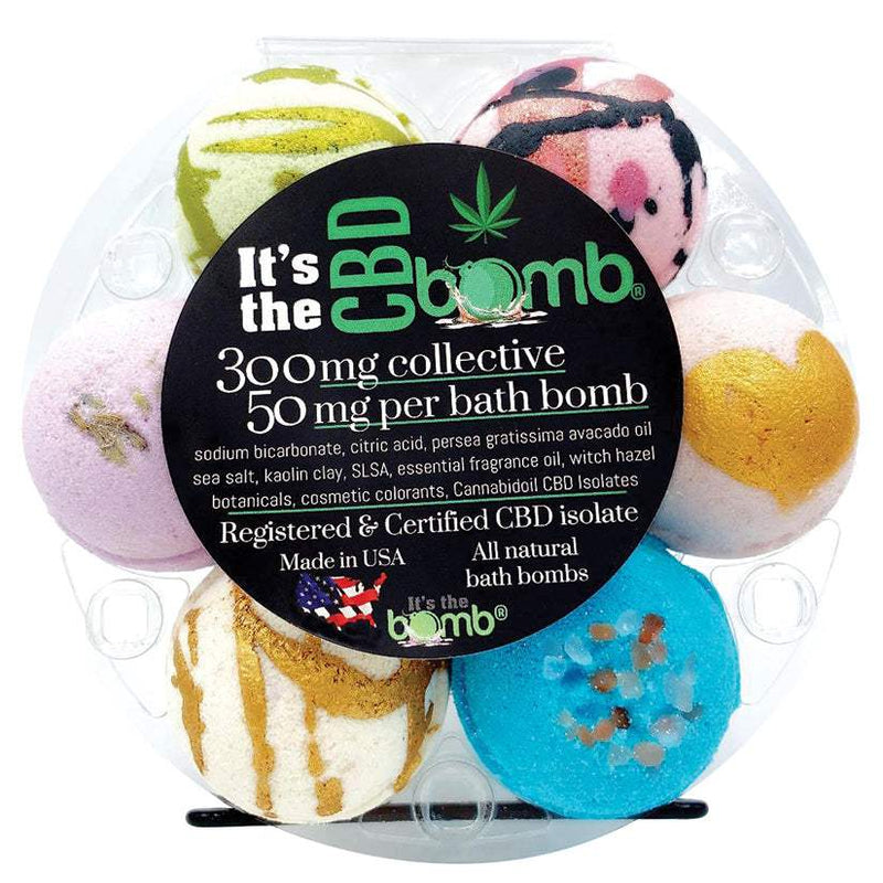 Its The Bomb CBD Bath Bomb Gift Set 6pk 50mg  from It&