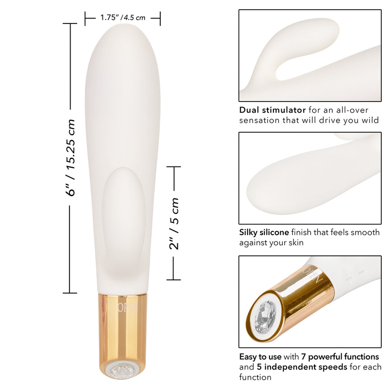 Callie Luxurious Vibrating Silicone Rechargeable Dual Massager | Jopen