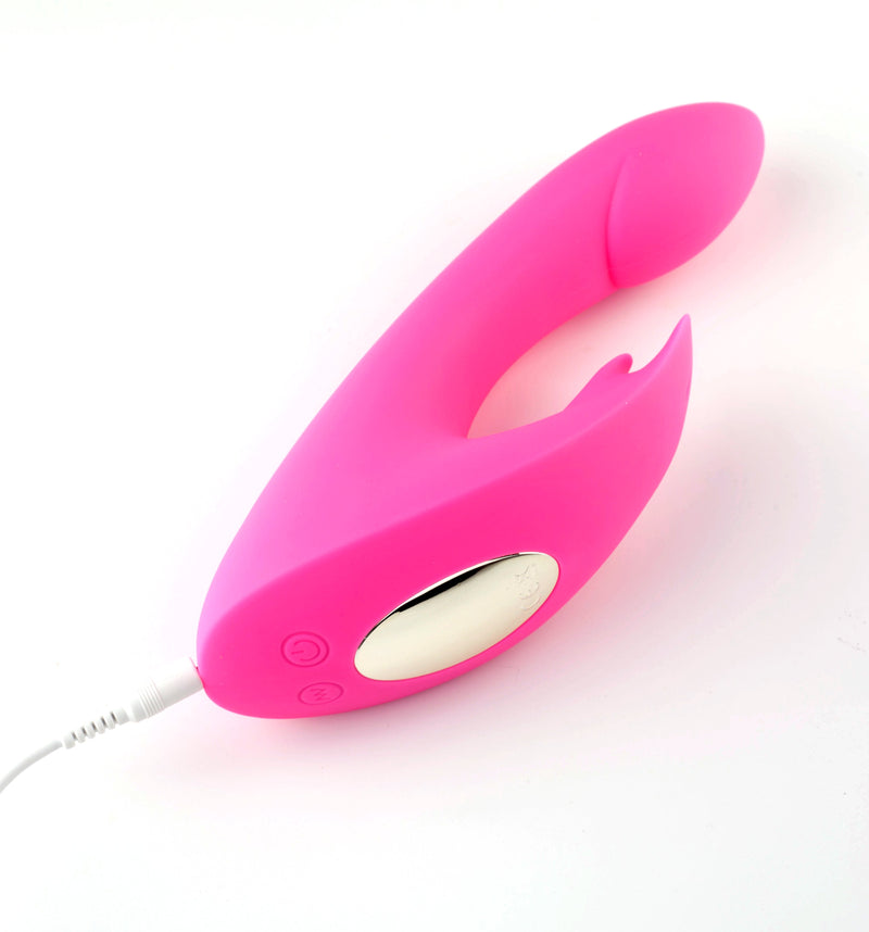 Maia Leah Silicone 10-Function Rabbit Vibrator Pink  from thedildohub.com
