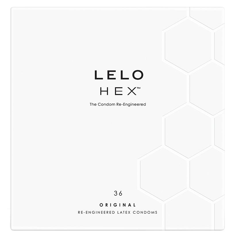 LELO HEX Original Ultra-Thin Latex Condoms 36 pack retail box
