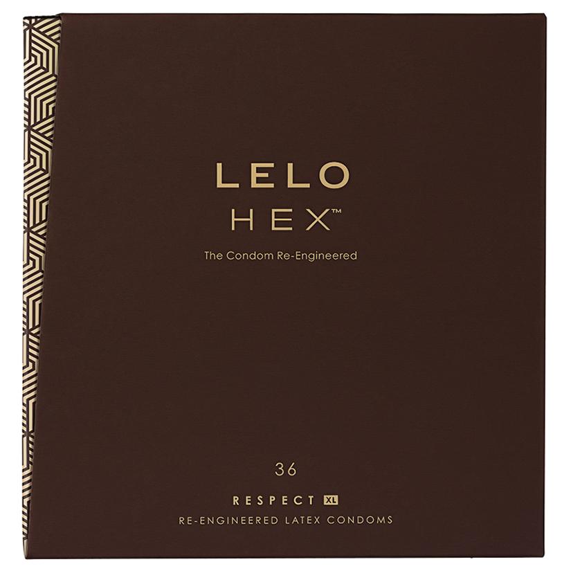 LELO HEX Respect XL Large Latex Condoms 36 pack retail box