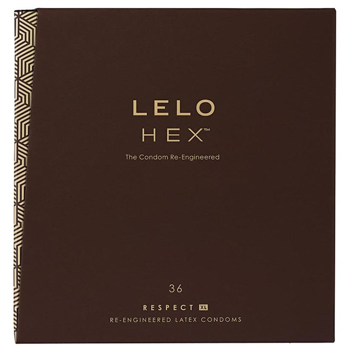 LELO HEX Respect XL Large Latex Condoms 36 pack retail box