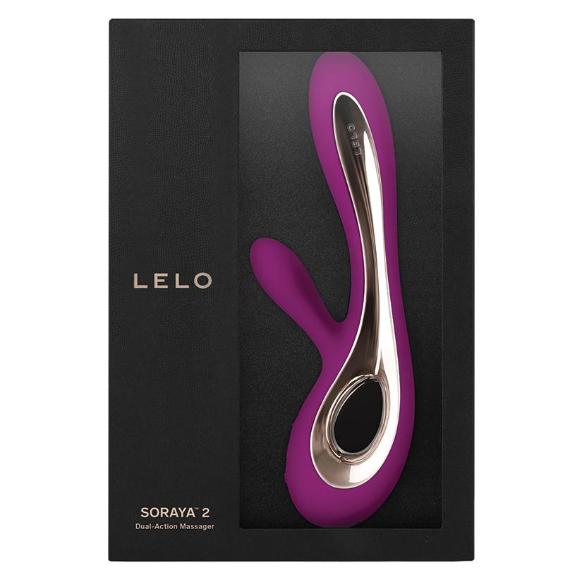 LELO SORAYA 2 Rabbit Vibrator Deep Rose retail box