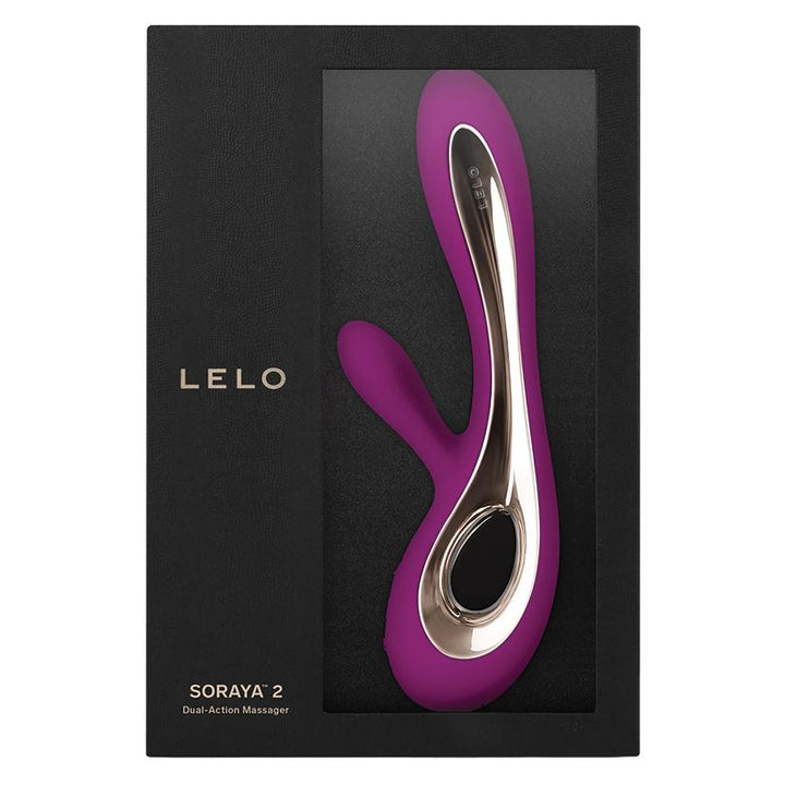LELO SORAYA 2 Rabbit Vibrator Deep Rose retail box