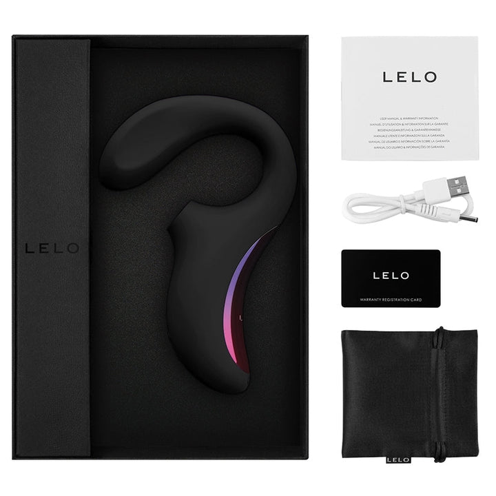 LELO ENIGMA Dual Stimulation Sonic Massager Black retail box