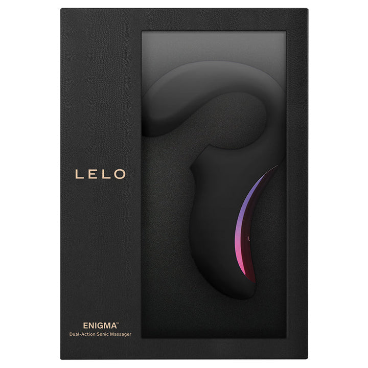 LELO ENIGMA Dual Stimulation Sonic Massager Black retail box