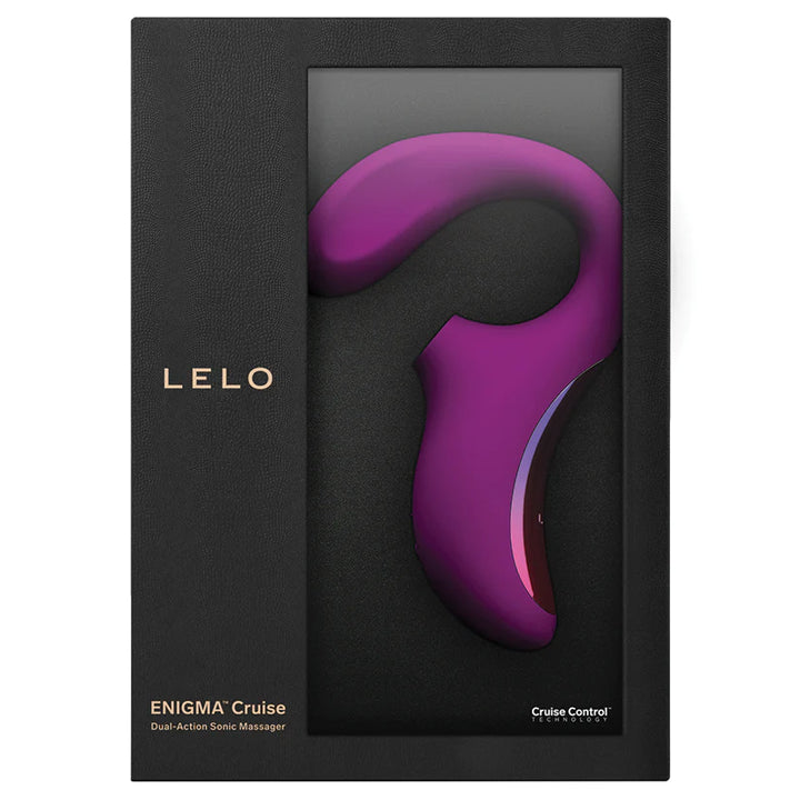 LELO ENIGMA Cruise Dual Stimulation Sonic Massager Deep Rose retail box